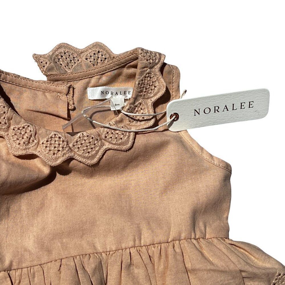 NWT! Noralee Georgia Romper Dress in Antique Size 3M - Picture 5 of 5